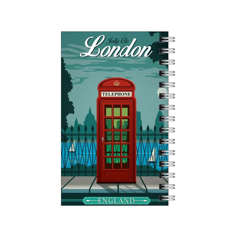 دفترچه یادداشت مدل to do list طرح شب مهتابی لندن کد 0469296