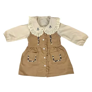 پیراهن آستین بلند یقه ایستاده دخترانه مدل k01