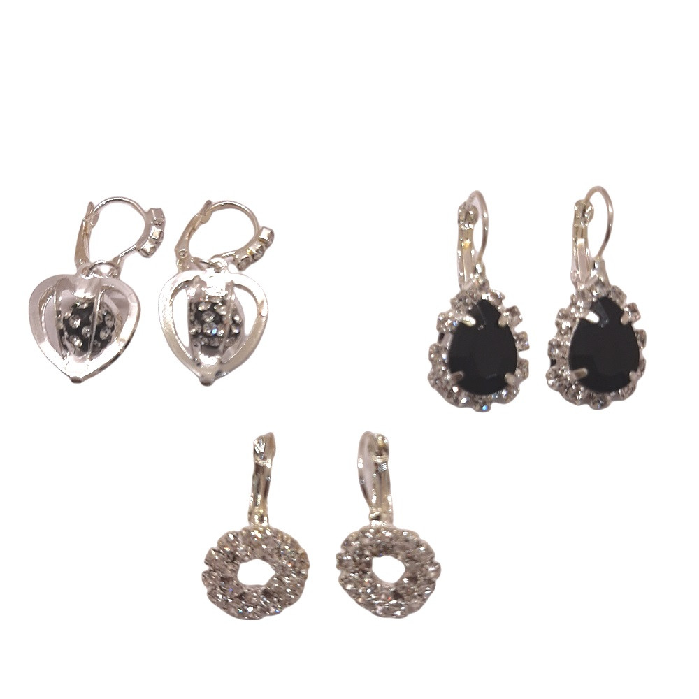 گوشواره دخترانه مدل F02 مجموعه 3 عددی