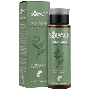 تونر پاک کننده صورت و گردن سولس مدل چای سبز مناسب برای پوست های مختلط و چرب در حجم 150 میلی لیتر