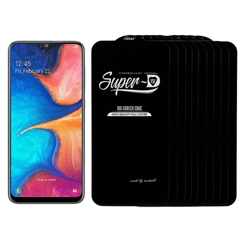 محافظ صفحه نمایش میتوبل مدل سوپر دی مناسب برای گوشی موبایل سامسونگ galaxy A20 بسته 10 عددی