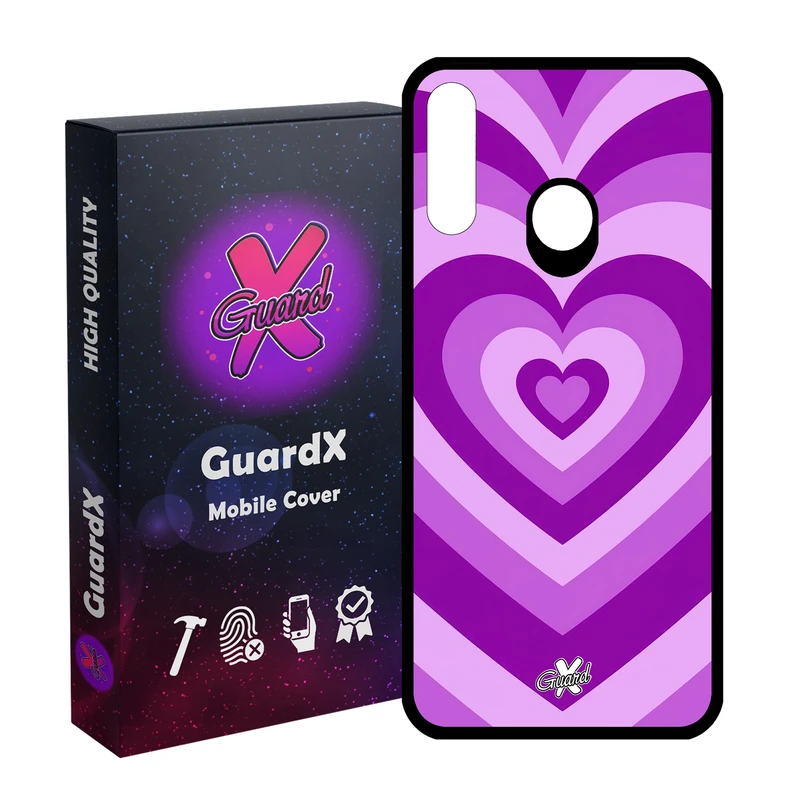 کاور گارد ایکس طرح قلب مدل Glass10474 مناسب برای گوشی موبایل سامسونگ Galaxy A20s