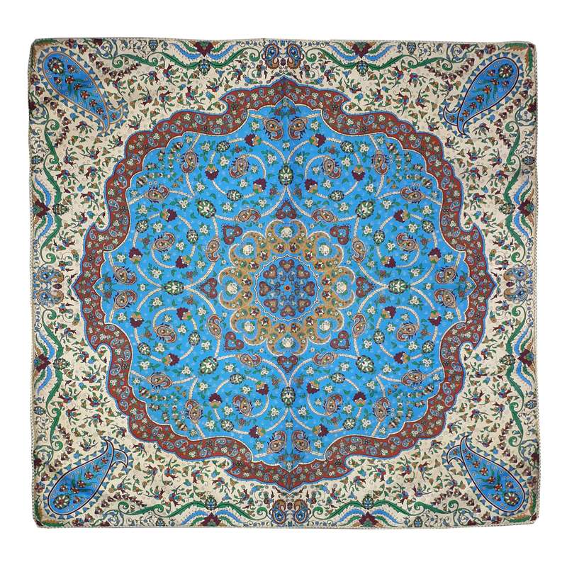 رومیزی ترمه ابریشمی مدل شهداد کد BUD1-1