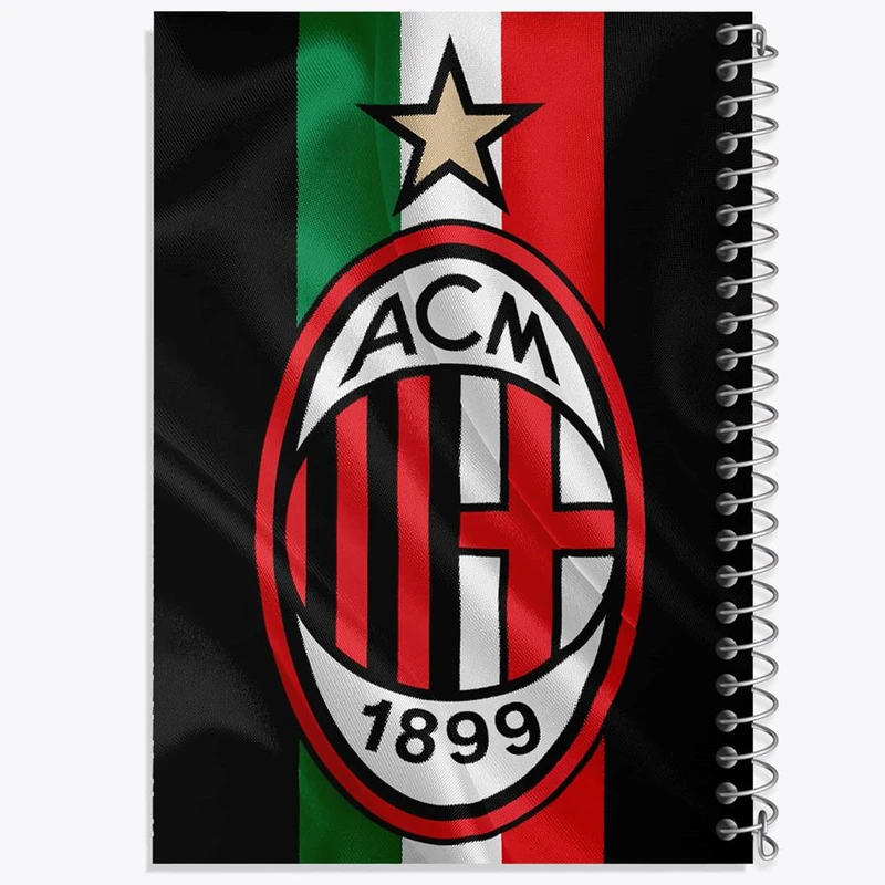 دفتر شطرنجی 50 برگ خندالو طرح باشگاه آث میلان کد 27220