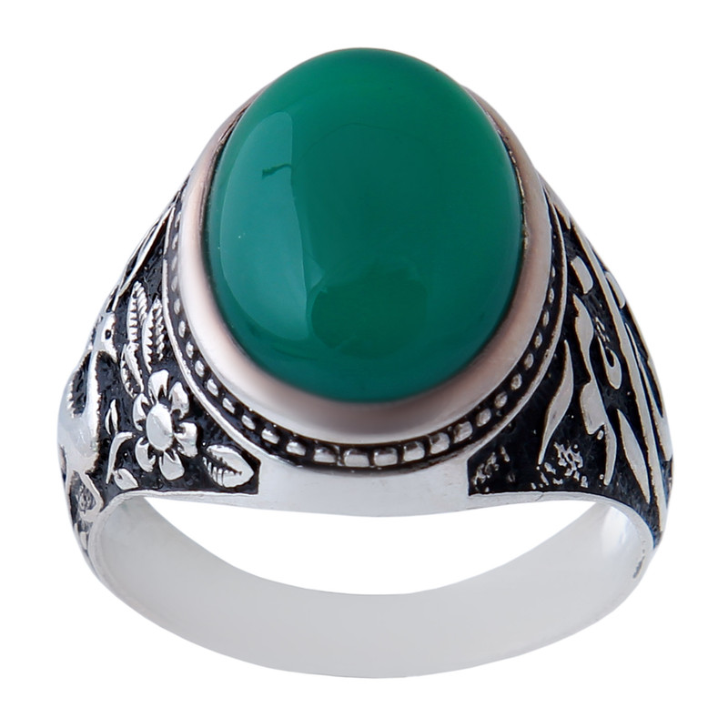  انگشتر نقره مردانه بازرگانی میلادی کد AM_833