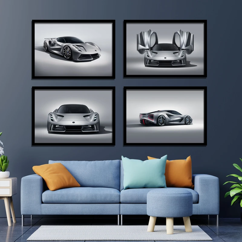 تابلو مدل ماشین کد LAG4001 مجموعه 4 عددی