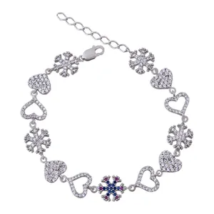   دستبند نقره زنانه بازرگانی میلادی کد DP_018