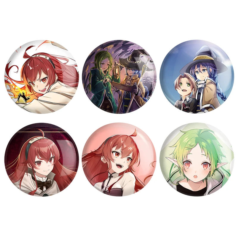 مگنت خندالو طرح انیمه موشوکو تنسی Mushoku Tensei کد 1510B مجموعه 6 عددی