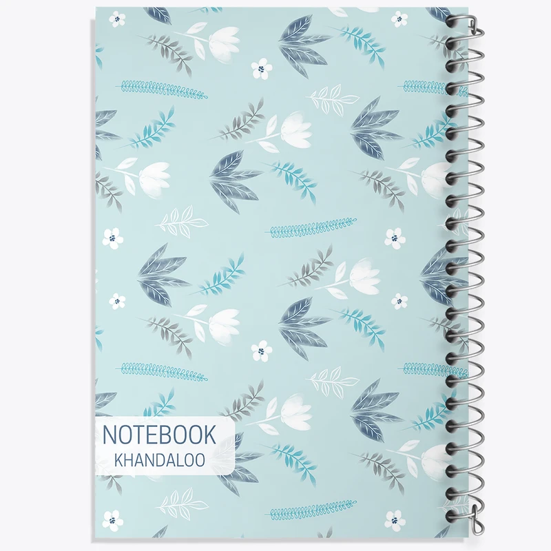 دفتر ژورنال نویسی 50 برگ خندالو مدل نقطه ای طرح گل گلی کد N658