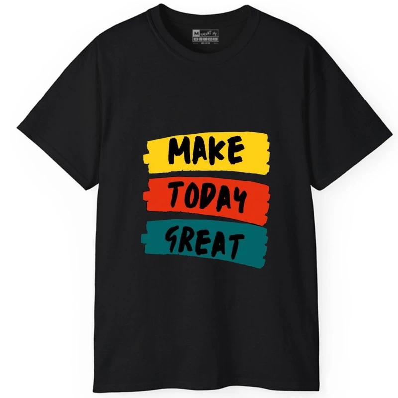 تی شرت آستین کوتاه مردانه پاد آفرین مدل کلمه انگلیسی کد233
