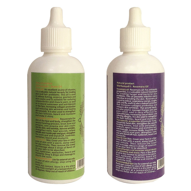 روغن بدن مرهم یاب مدل رزماری و چریش حجم 80 میلی لیتر مجموعه 2 عددی