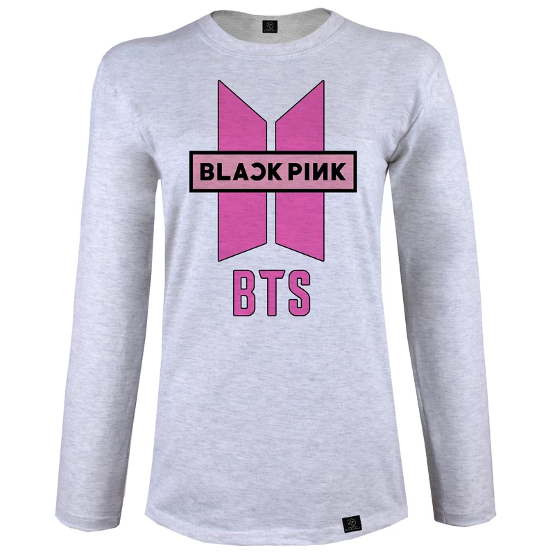 تی شرت آستین بلند زنانه 27 مدل BTS - Black Pink کد B133