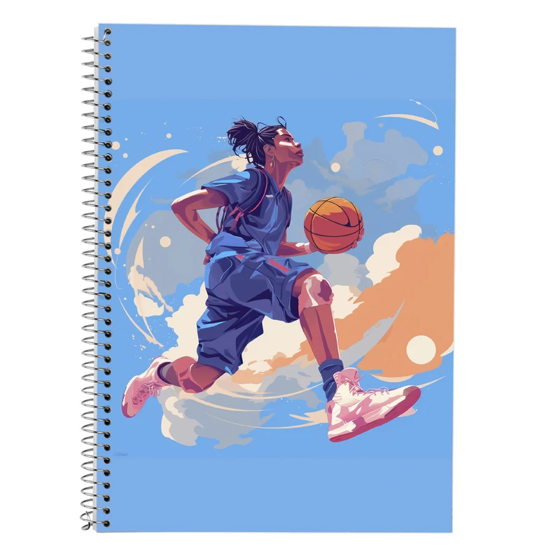 دفتر زبان 50 برگ مدوپد مدل سه خط طرح Slam Dunk کد DF2717