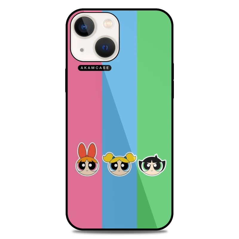 کاور آکام مدل AMCWA13-POWERPUFF GIRLS-8 مناسب برای گوشی موبایل اپل iPhone 13