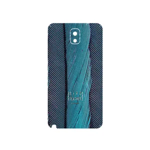 MAHOOT Turquoise feathers Cover Sticker for Samsung Galaxy Note 3