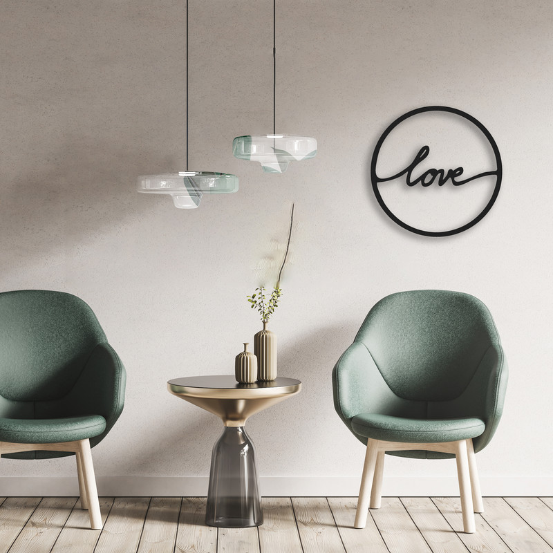 دیوارکوب طرح love مدل va-s02