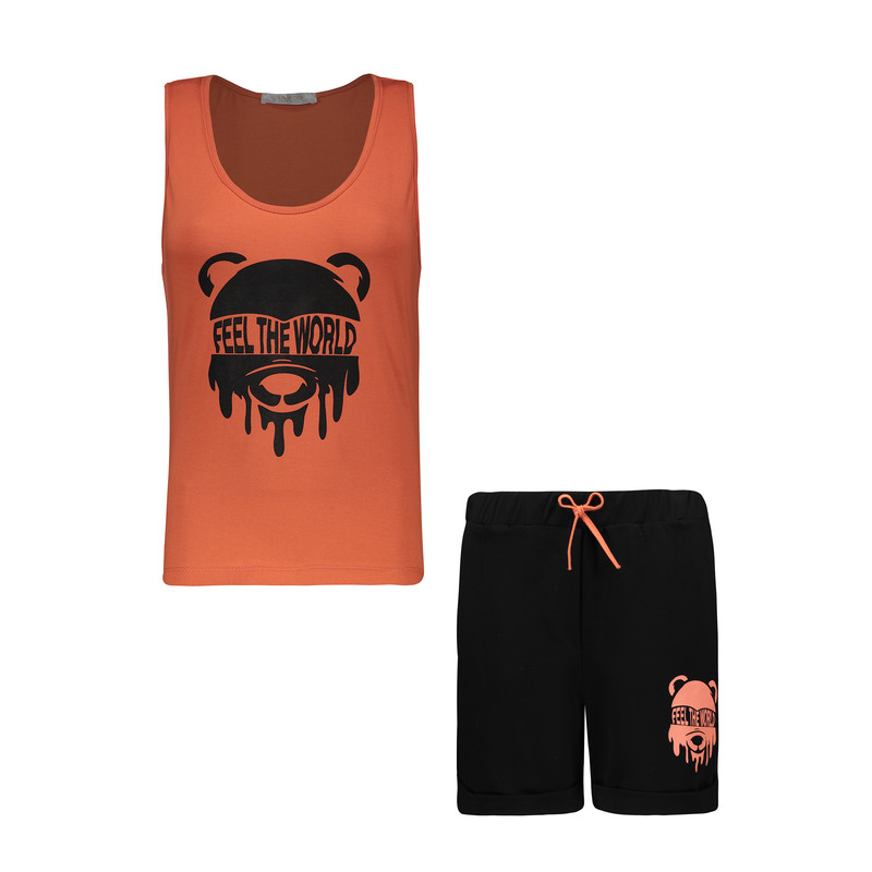 ست تاپ و شلوارک زنانه لوینت  مدل دنیز