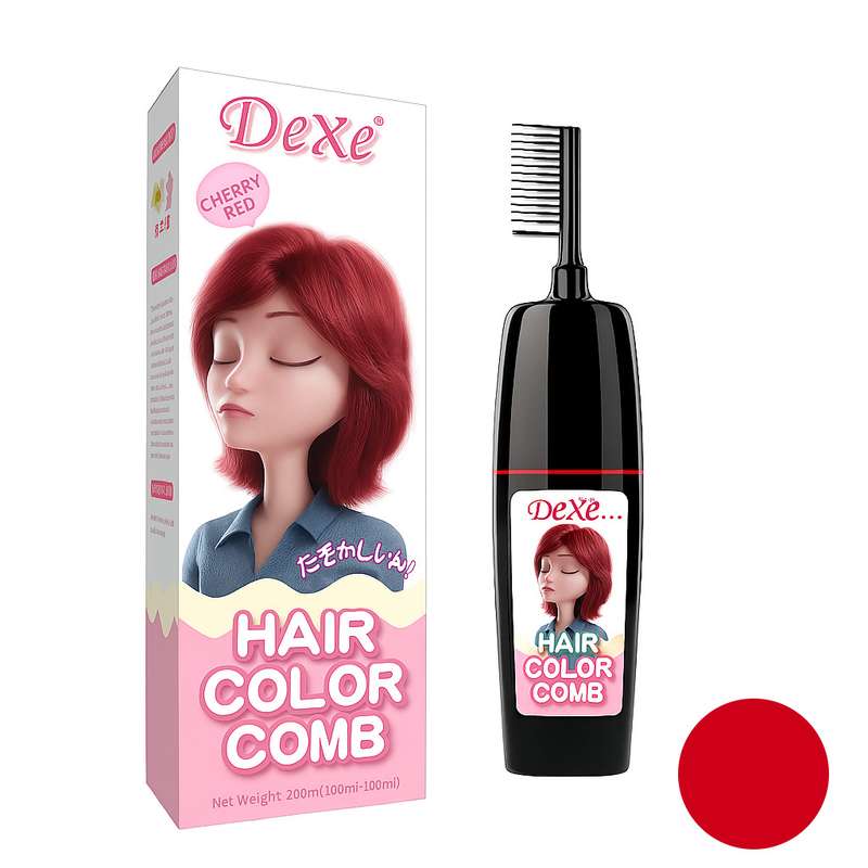 فوم رنگ مو موقت دکسی مدل Comb حجم 200 میلی لیتر رنگ قرمز