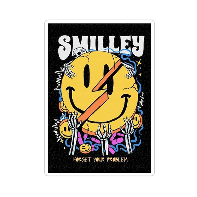 استیکر تزئینی موبایل و تبلت ماسا دیزاین مدل AS153 SMILE