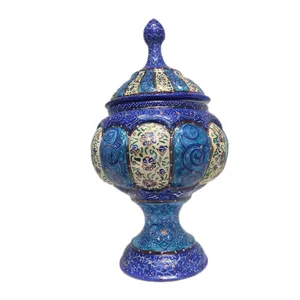 قندان میناکاری مدل پایه دار