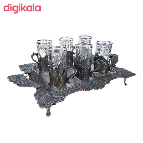 سرویس چای خوری 16 پارچه طرح طاووس main 1 7