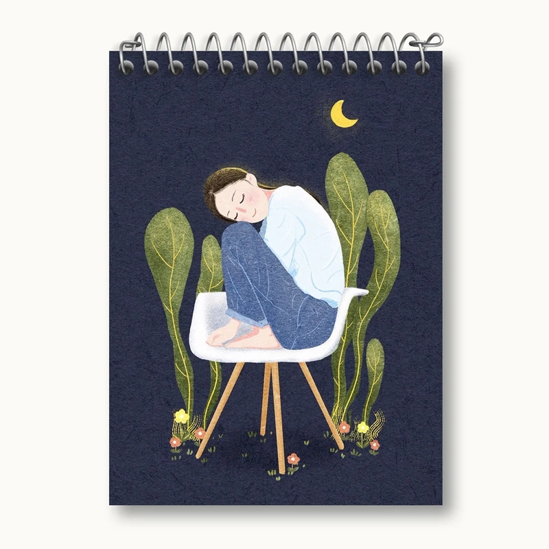 دفتر یادداشت 50 برگ خندالو مدل دخترانه کد 25614