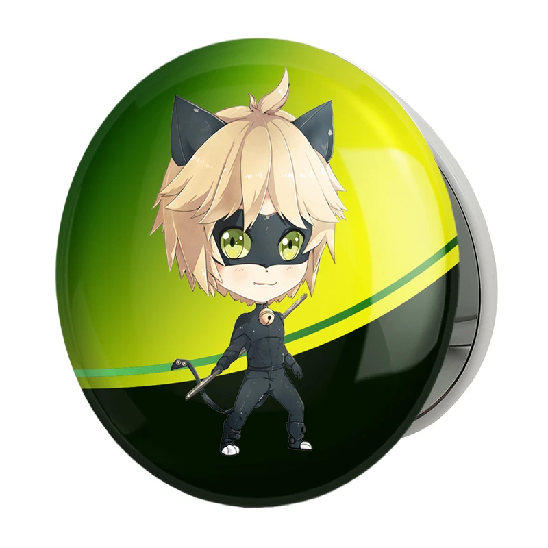 آینه جیبی خندالو طرح پسر گربه ای مدل تاشو کد 25016 