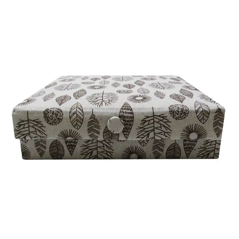 جعبه ابزار خیاطی هوم اند لایف مدل مانوئل طرح برگ فانتزی با نخ و سوزن کد 960000