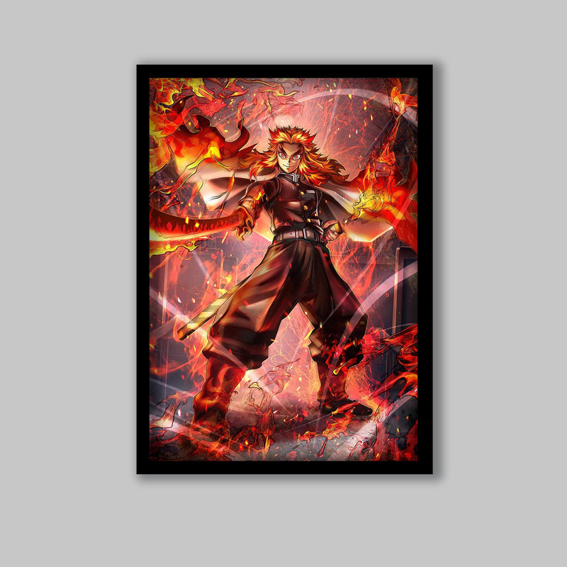 تابلو مدل انیمه شیطان کش Demon Slayer کد LA-G10724-2