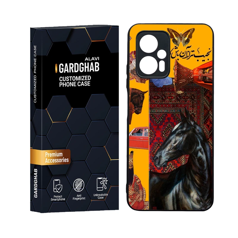  کاور گارد قاب علوی مدل  دورژله ای پشت گلس ایرانی مناسب برای گوشی موبایل شیائومی Poco X4 GT