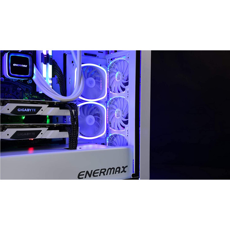 فن کیس انرماکس مدل UCSQARGB12P-W-SG 2