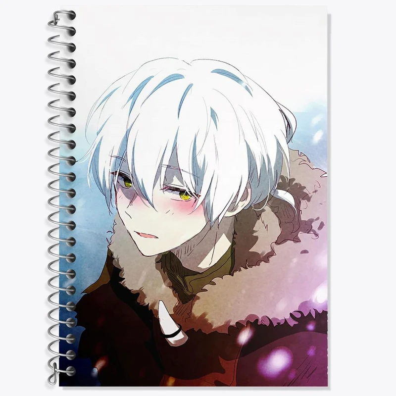 دفتر زبان 50 برگ خندالو مدل سه خط طرح فوشی انیمه به تو ای ابدی کد 15687