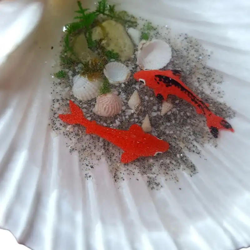 ظرف ماهی هفت سین مدل صدف