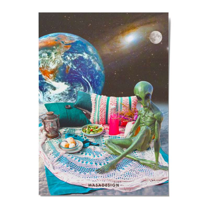 کارت پستال ماسا دیزاین طرح alien مدل POSJO