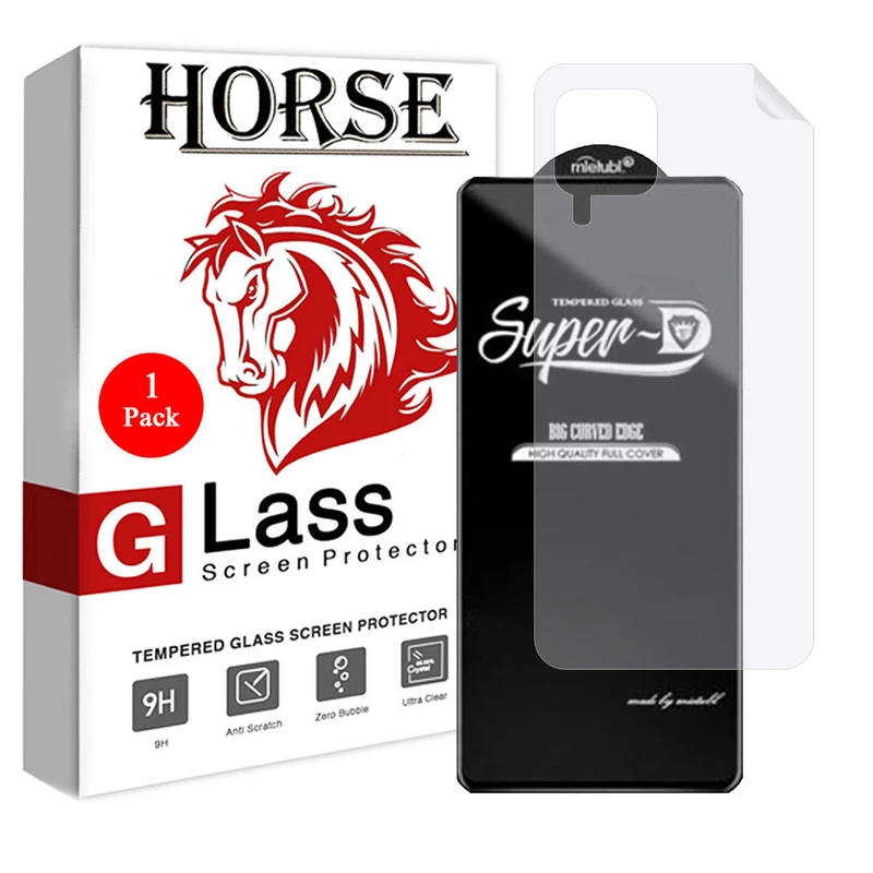 محافظ صفحه نمایش  هورس مدل  2SN-Glass   مناسب برای گوشی موبایل   سامسونگ  Galaxy F62  به همراه محافظ پشت گوشی
