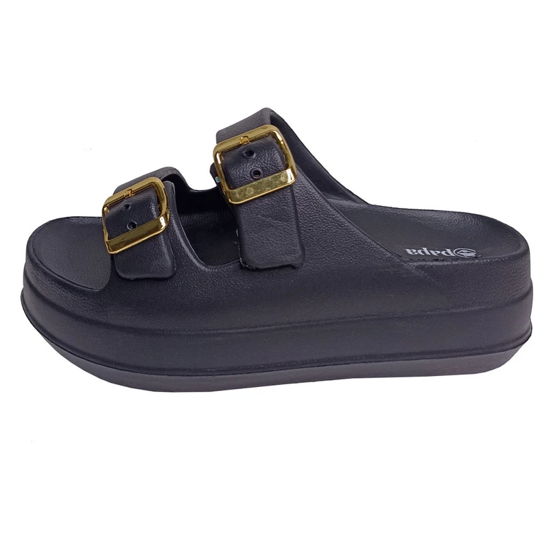 دمپایی زنانه پاپا مدل نقره کد 1662-BK