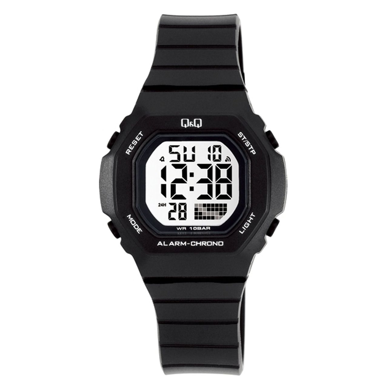 ساعت مچی دیجیتال کیو اند کیو مدل m137j001y به همراه دستمال مخصوص برند کلین واچ -  - 1