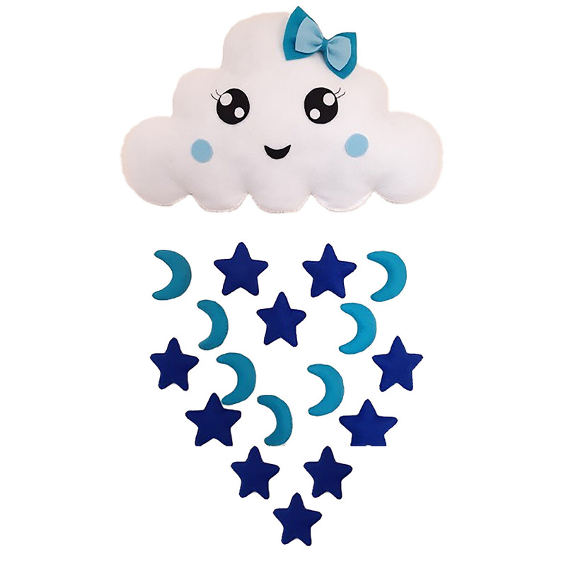 آویز تخت کودک طرح ابر و ستاره مدل MK7