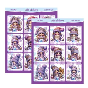 برچسب لاژید مدل اسم الیکا طرح دخترونه بسته 2 عددی