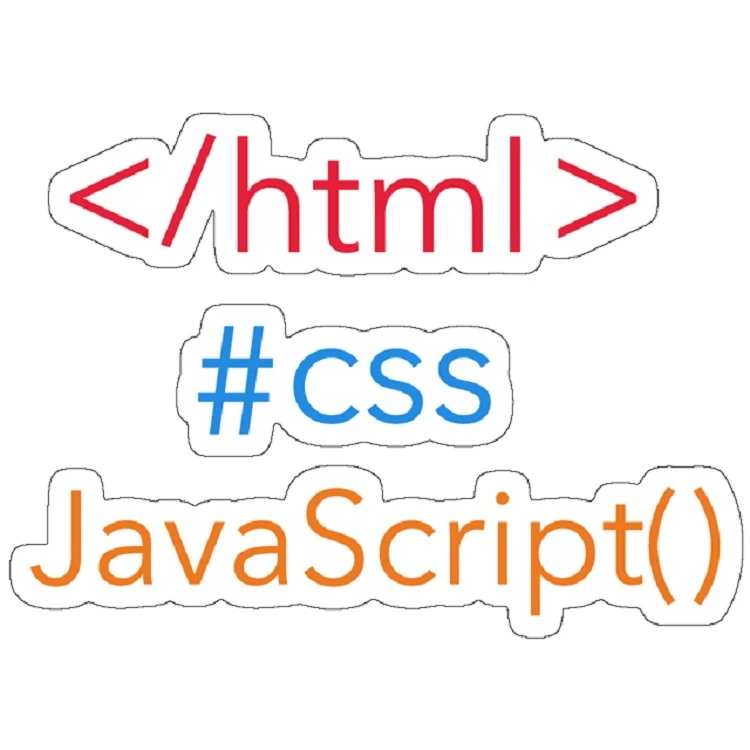 استیکر مدل Front End Developer Languages