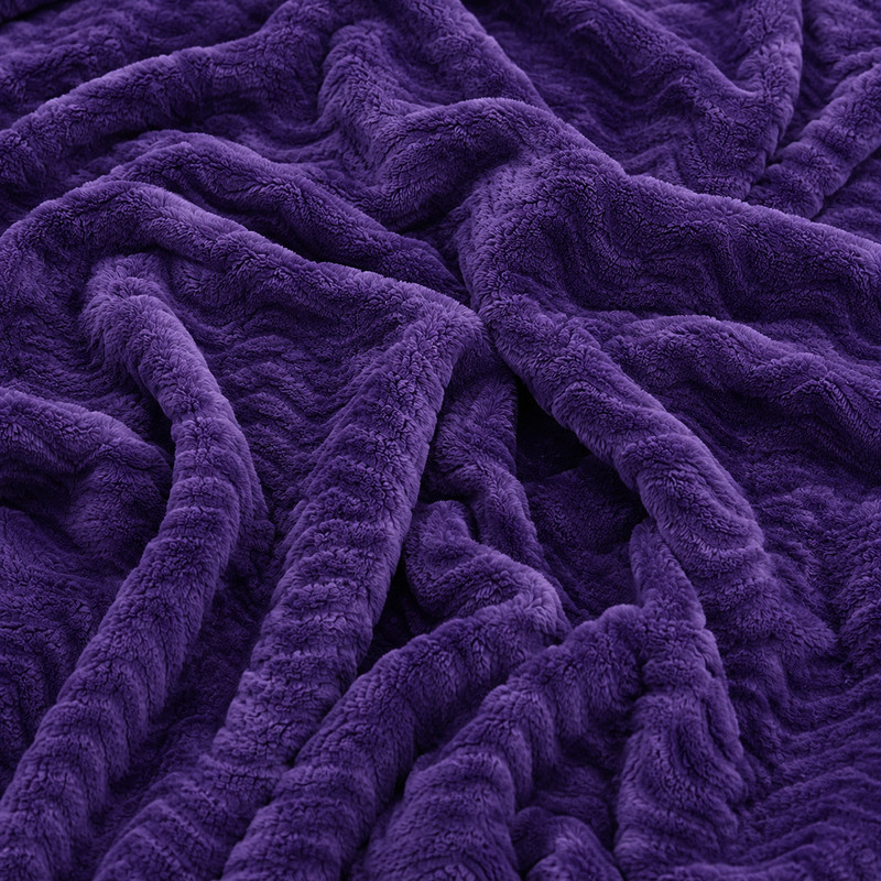 پتوی مسافرتی دو نفره مدل ژله‌ای موجی سایز 220×215 سانتی متر