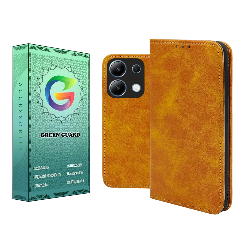 کیف کلاسوری گرین گارد طرح چرمی مدل Bitta مناسب برای گوشی موبایل شیائومی Redmi Note 13 5G