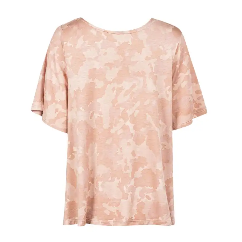 تی شرت آستین کوتاه زنانه جوتی جینز کد 1551193 رنگ رزگلد