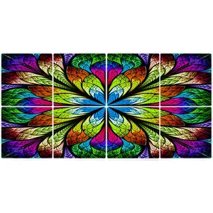 تایل سقفی آسمان مجازی طرح گل کد ST 6242-8 سایز 60x60 سانتی متر مجموعه 8عددی