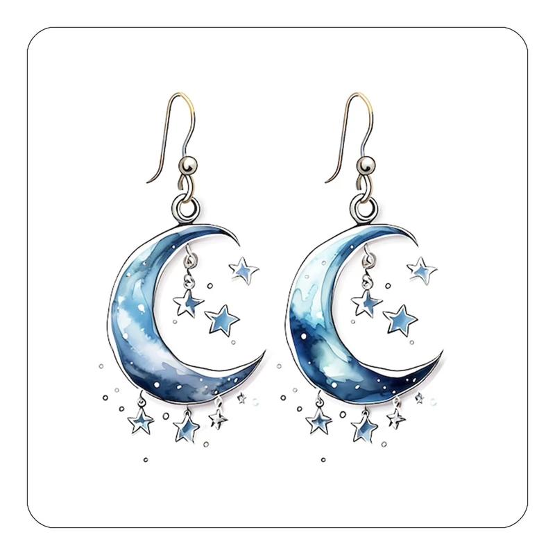 مگنت کاکتی طرح ماه و ستاره مدل mp55065