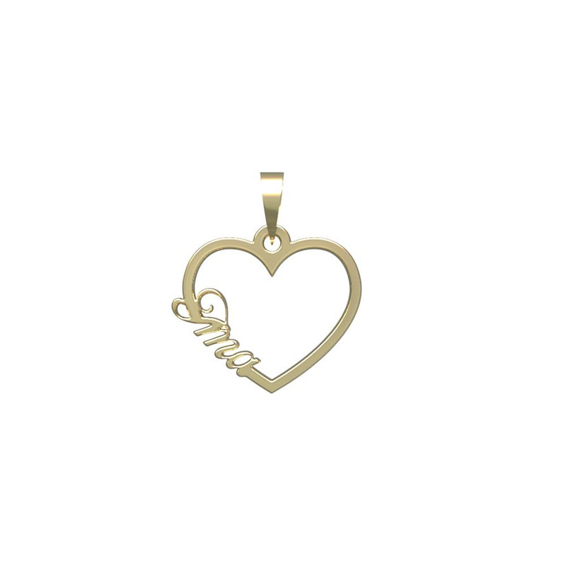 آویز گردنبند طلا 18 عیار زنانه مدوپد مدل اسم ایما ima کد PB1-10045