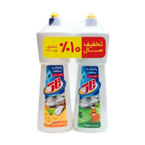 مایع ظرفشویی تاژ حاوی سرکه و جوش شیرین مقدار 1000 گرم - مجموعه دو عددی تخفیف دار