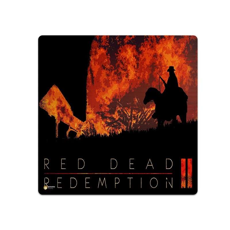 ماوس پد هومرو مدل NX438 طرح بازی Red Dead Redemption سایز 40x40 سانتی‌متر