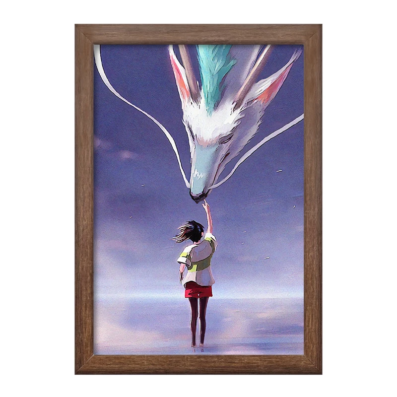 تابلو خندالو طرح هاکو و چیهیرو انیمه شهر اشباح Spirited Away  کد 12098