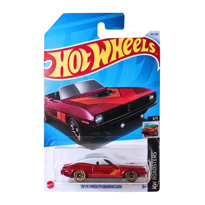 ماکت ماشین هات ویلز مدل 70 plymouth barracuda hot wheels
